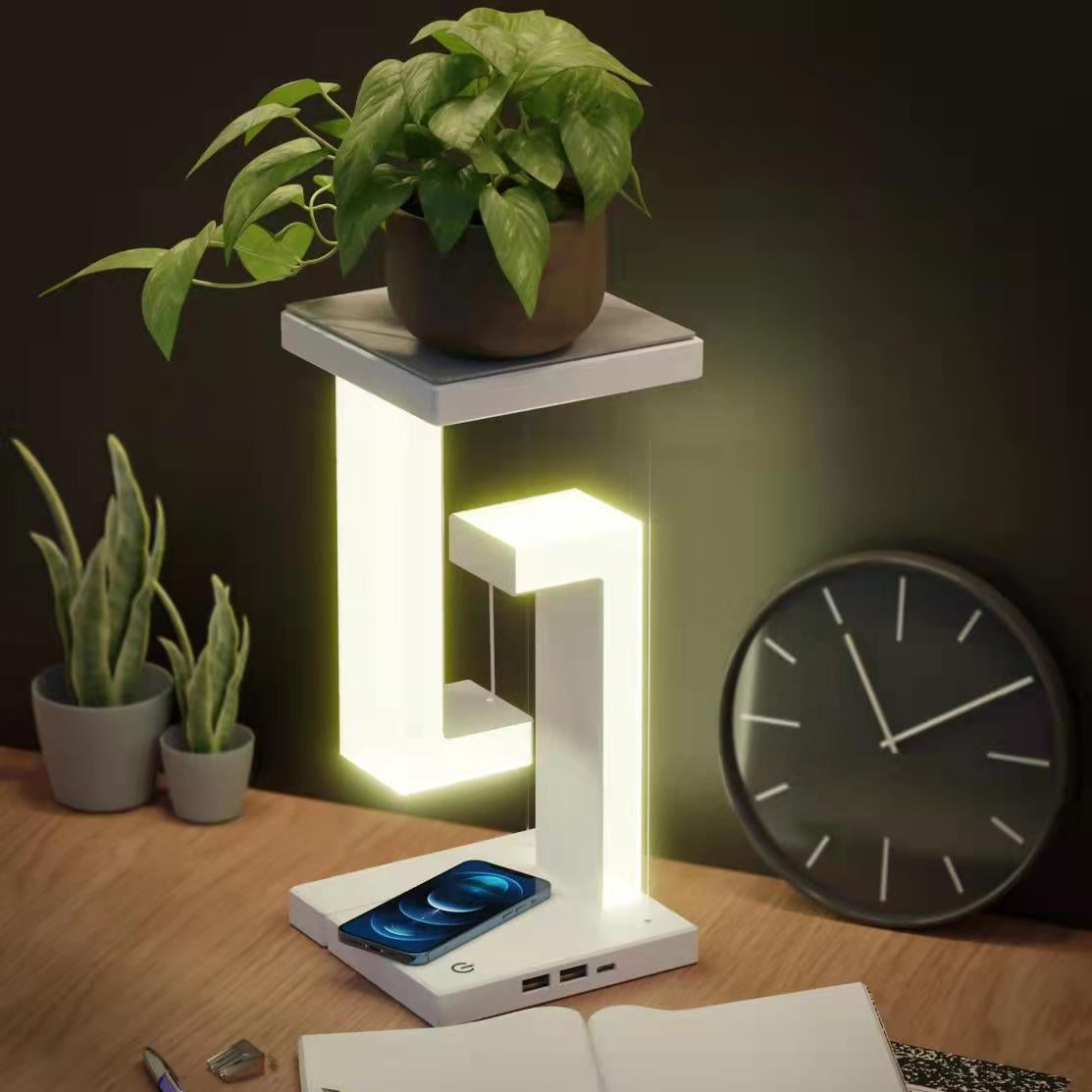 Wireless Charging Levitating LED Desk Lamp