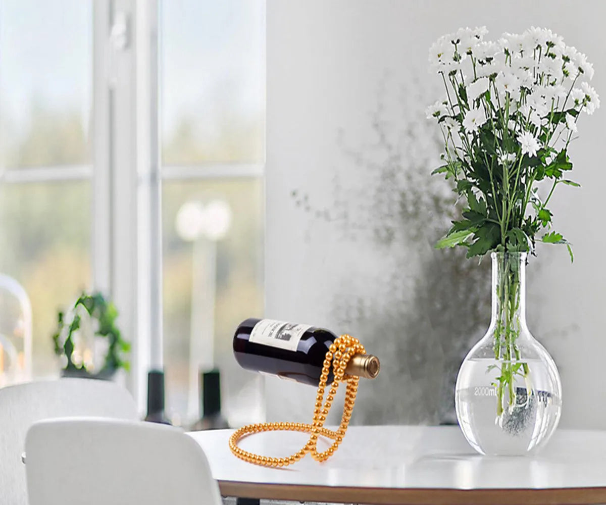 Pearl Necklace Wine Rack