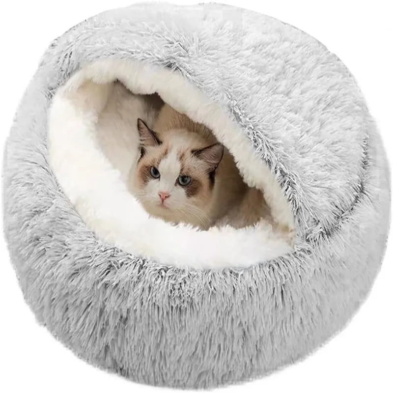 Plush Purrfection Pet Bed