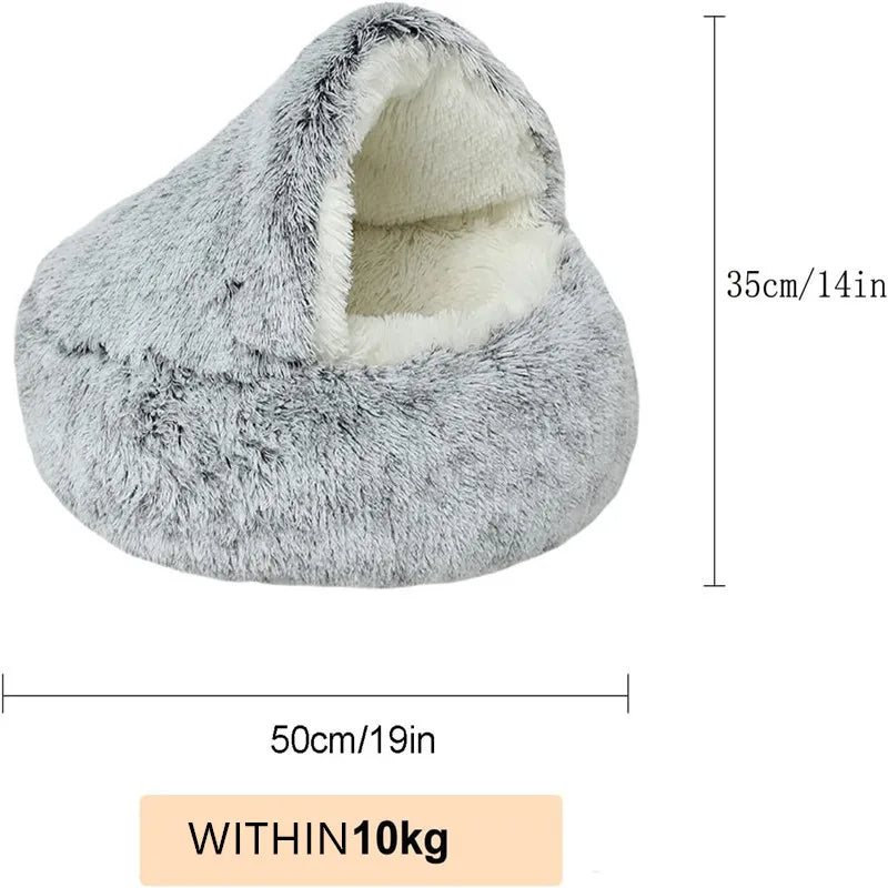 Plush Purrfection Pet Bed