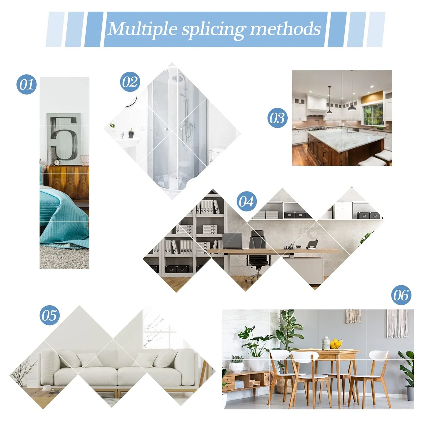 Quick-stick 3D Mirror Wall Stickers
