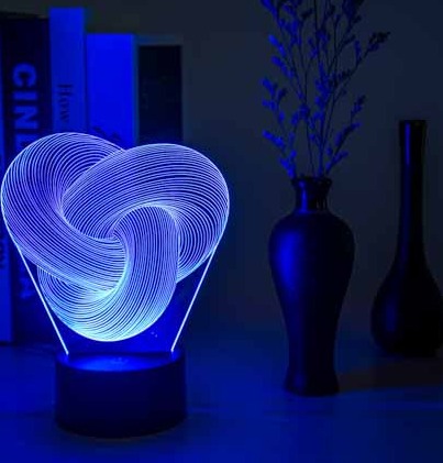 Twist Abstract LED Lamp