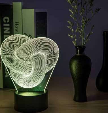 Twist Abstract LED Lamp