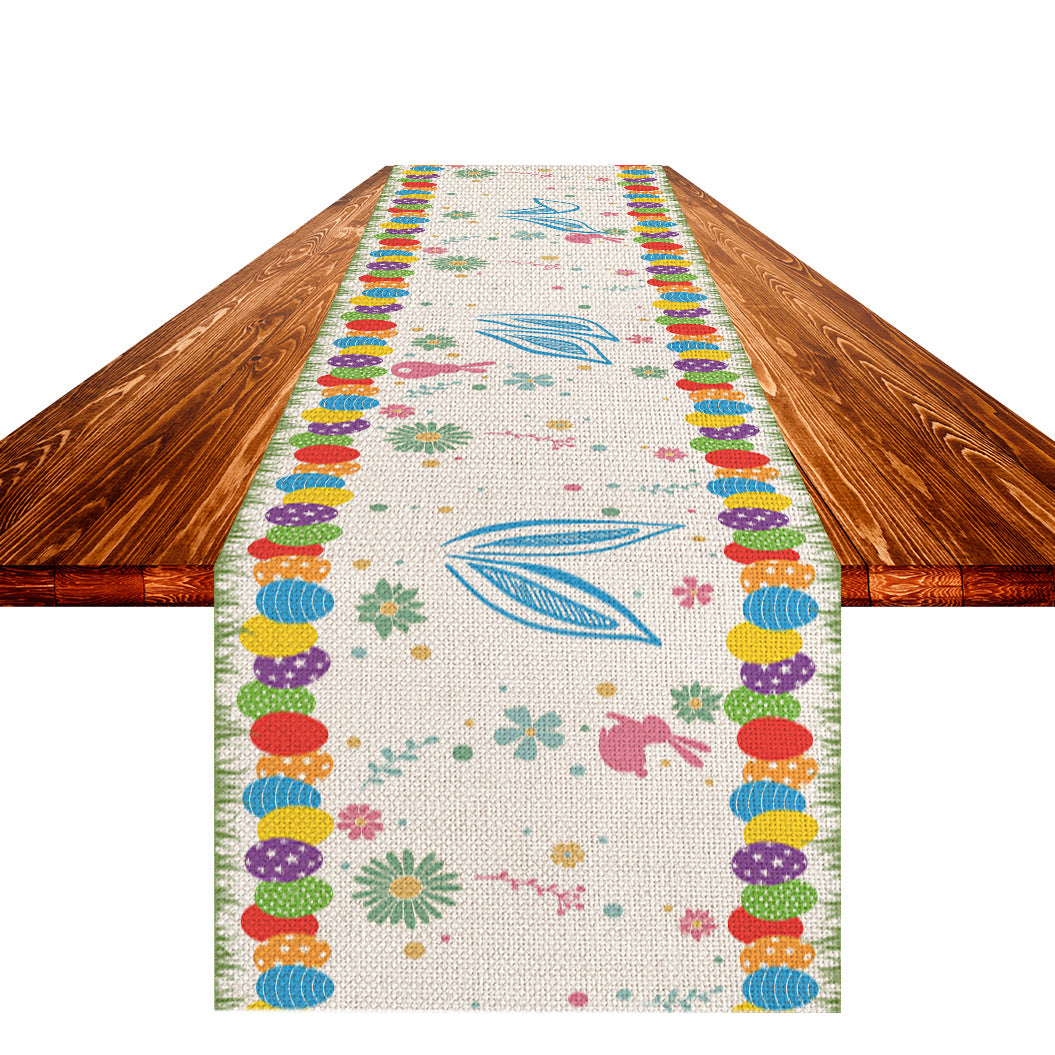 Easter Linen Table Runner