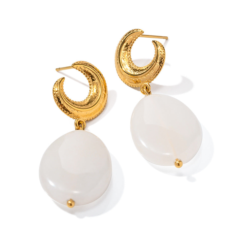 Elegant Oval Eardrops