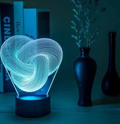 Twist Abstract LED Lamp