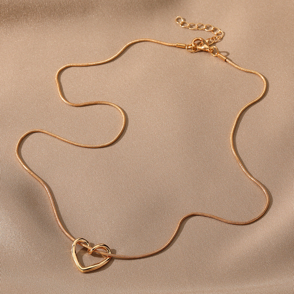 Hollow Heart Necklace