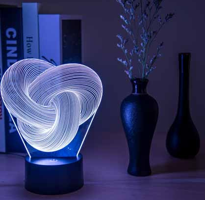 Twist Abstract LED Lamp