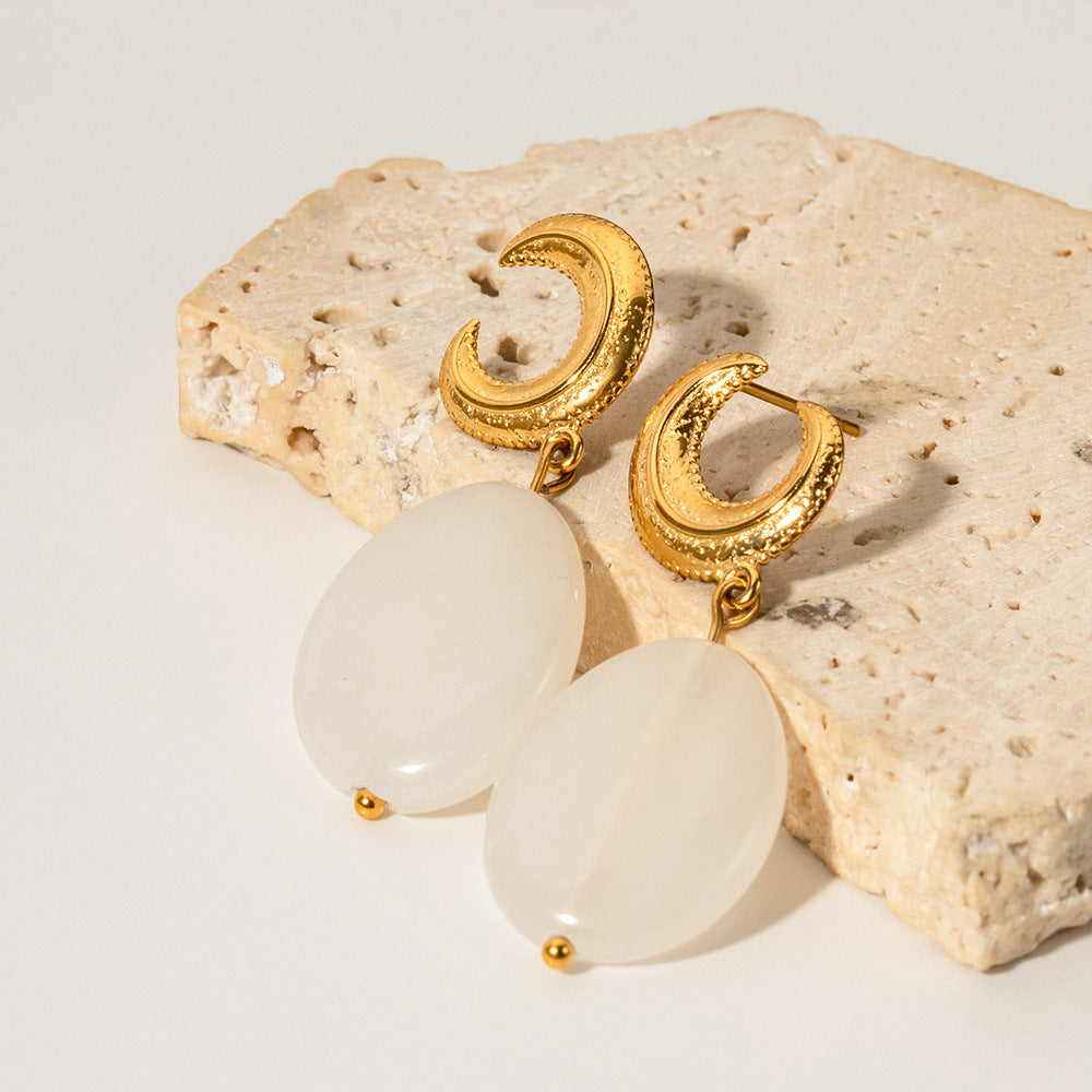 Elegant Oval Eardrops