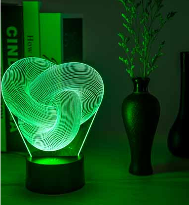 Twist Abstract LED Lamp