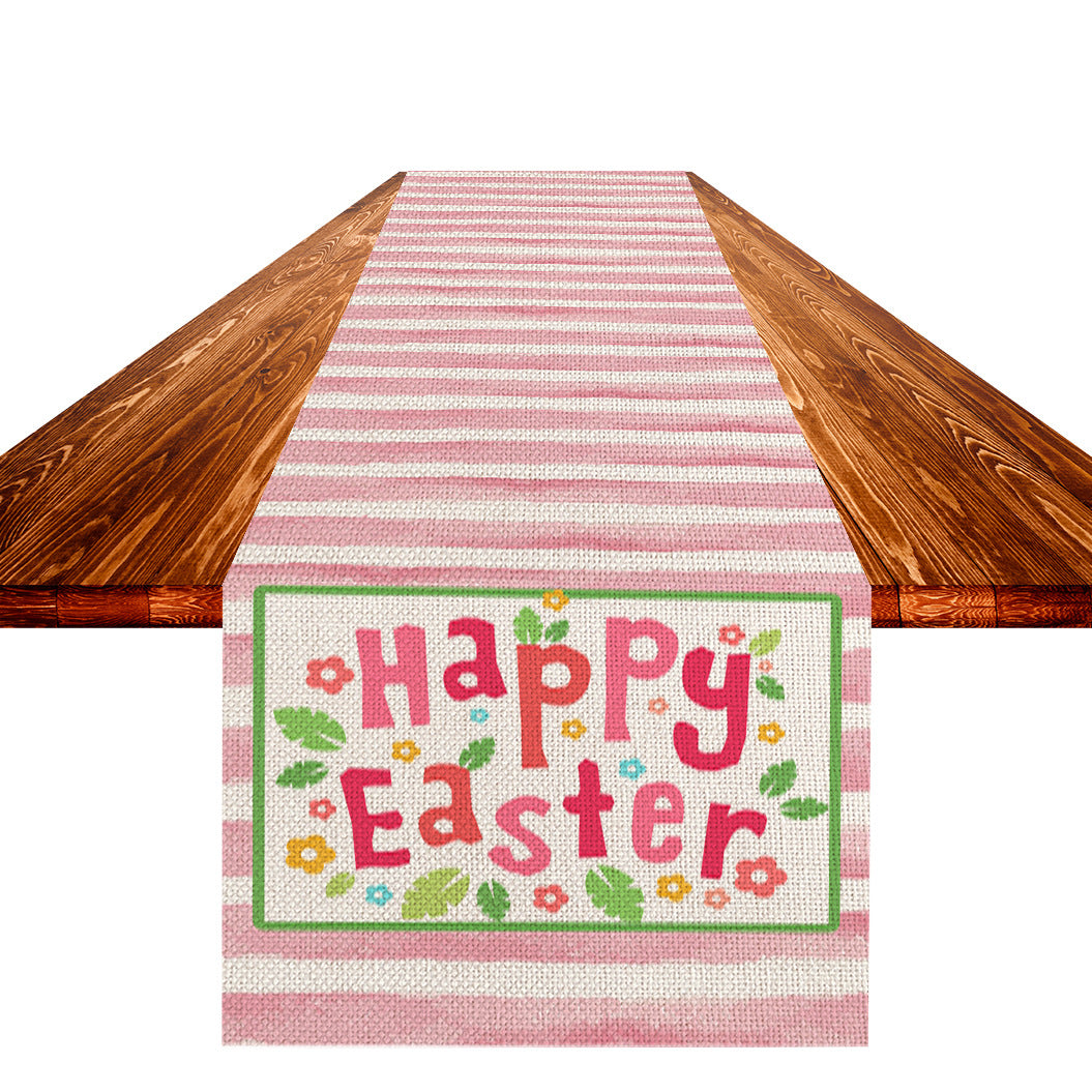 Easter Linen Table Runner