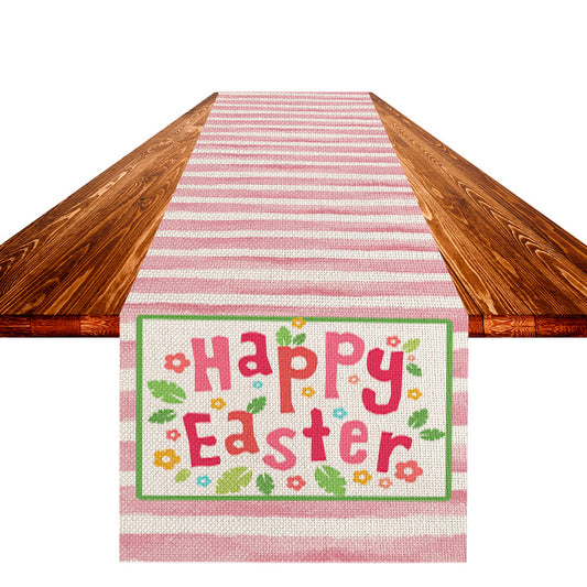 Easter Linen Table Runner