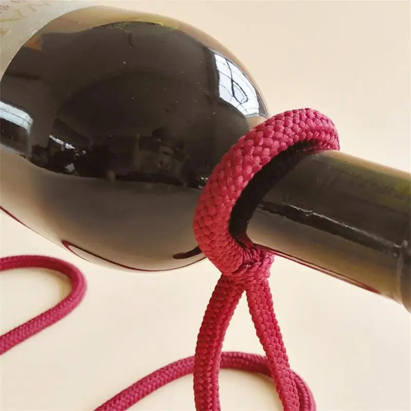 Gravity-Defying Wine Bottle Holder