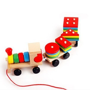 Shape-Solving Educational Train Toy