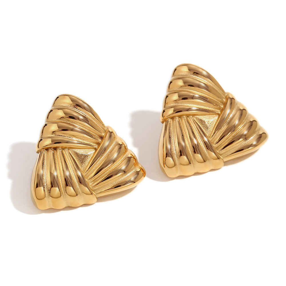 Triangular Stud Earrings