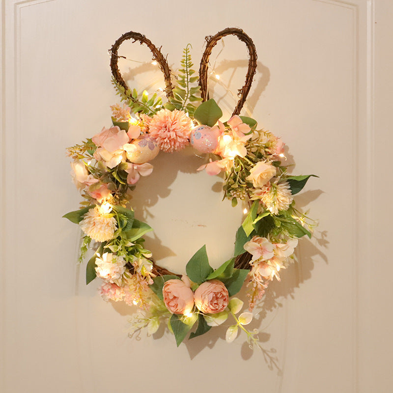 Chrysanthemum Rabbit Wreath