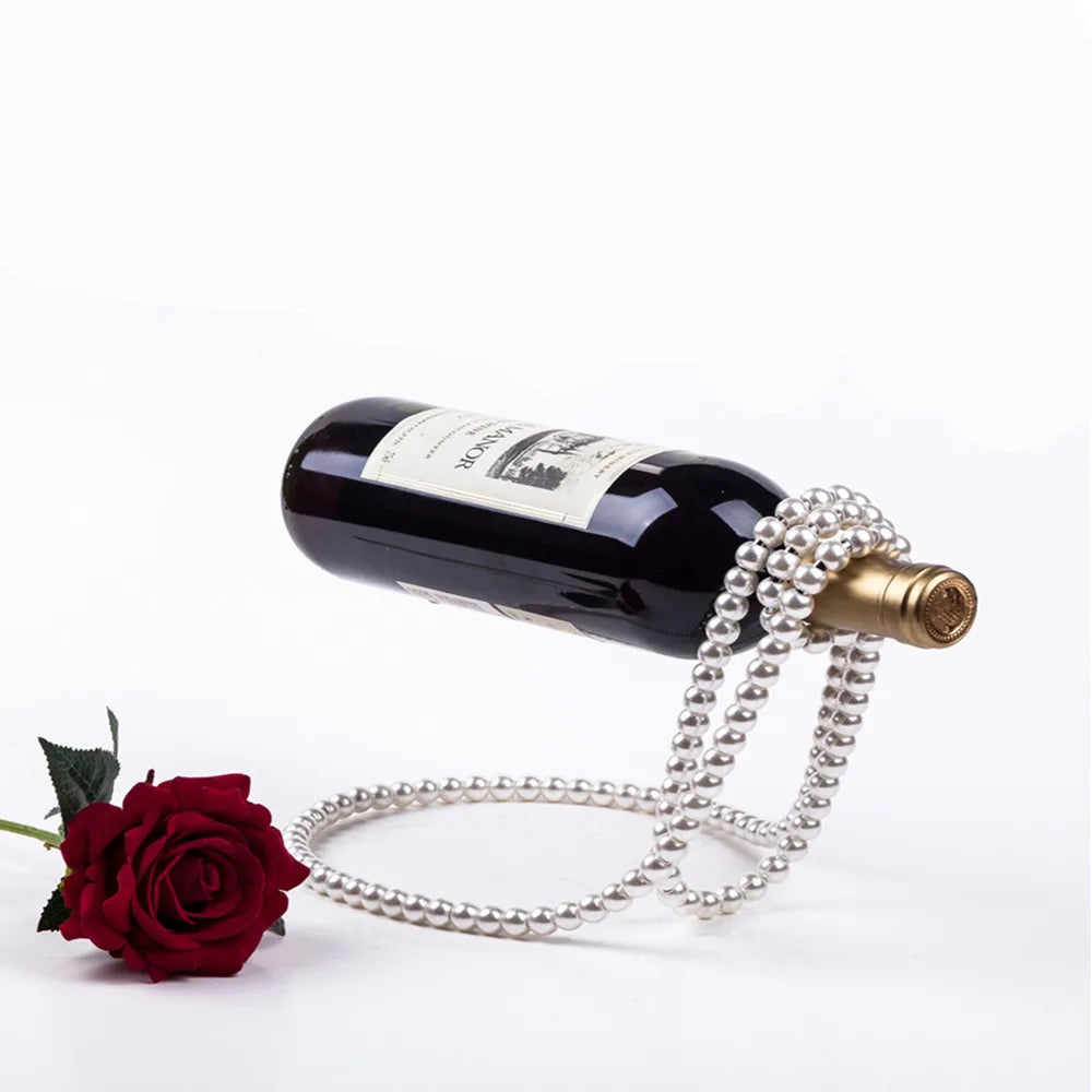 Pearl Necklace Wine Rack