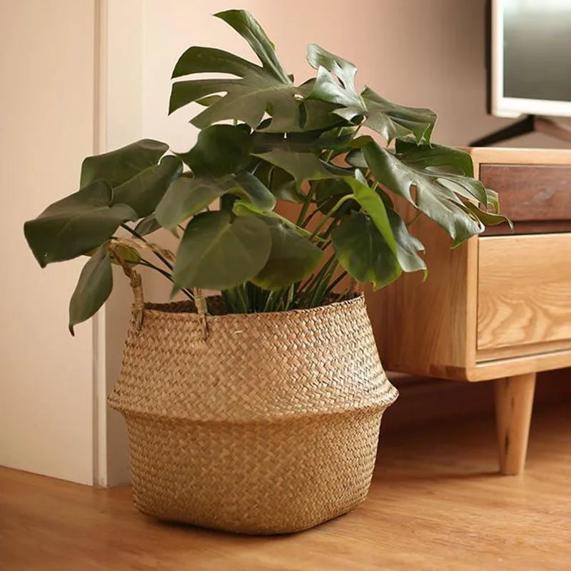 Eco-Friendly Seaweed Wicker Basket