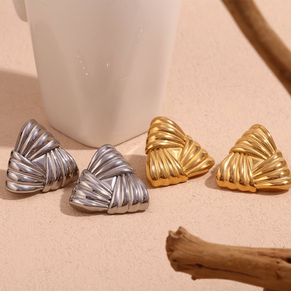 Triangular Stud Earrings