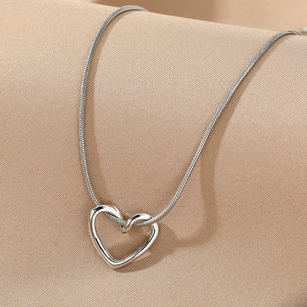 Hollow Heart Necklace