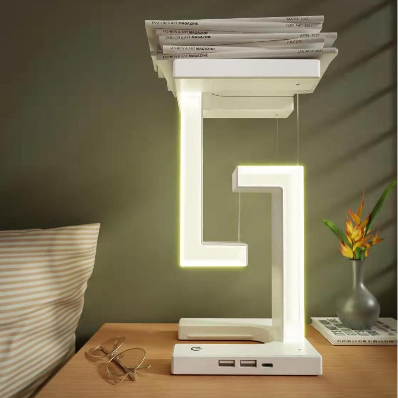 Wireless Charging Levitating LED Desk Lamp