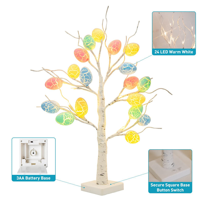 Easter Egg LED Light Birch Tree